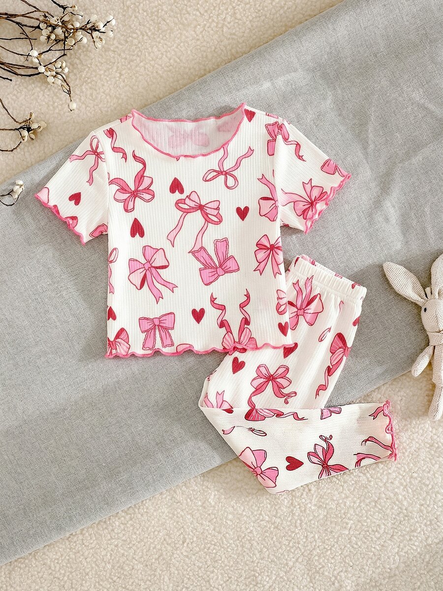 Baby Girl Comfortable And Convenient,Spring/Summer Soft Casual Pajamas Set,Makes Look Adorable Lively,Comfortable Fabric - Multicolor - View 1