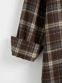 SHEIN CURVE+ 大尺碼女款感恩節套裝 秋季休閒日常穿著 - 彩色 - 查看 4
