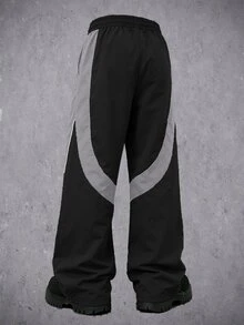 Manfinity Denimwave 男士褲子 - 黑色 - 查看 3