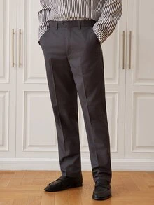 Officeau Men's 3 PiecesSuit Set, Blazer, Trousers, Vest, Fashionable Formal Suit For Wedding And Party - Dark Grey - View 9
