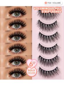 SHEGLAM Flutter Flirt 濃密全排假睫毛 品牌美妝化妝品 適合女士與女孩 - 黑色 - 查看 6