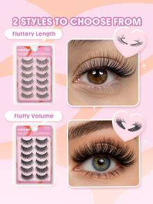 SHEGLAM Flutter Flirt 濃密全排假睫毛 品牌美妝化妝品 適合女士與女孩 - 黑色 - 查看 4