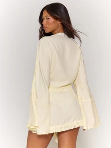 MUSERA أطقم قطعتين نسائية - أصفر فاتح - مشاهدة 4