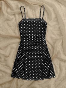 SHEIN Tween Girls' White Summer Elegant Vacation Casual Floral Mesh Halter Neck Dress Mother's Day Graduation Spring&Summer Outing - Multicolor - View 2
