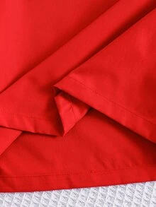 SHEIN 小男孩恐龍印花半拉鍊連帽外套與長褲套裝 - 彩色 - 查看 9
