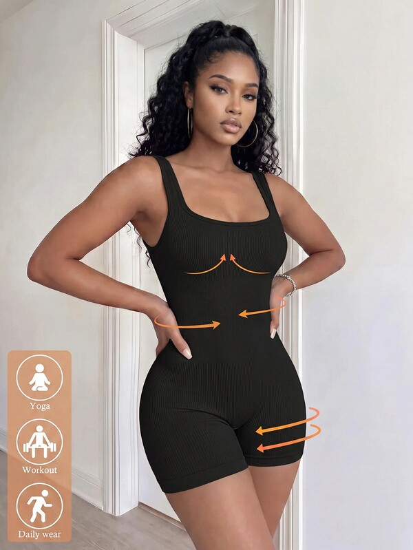 BamGleam Mono elástico para mujer de moda simple y unicolor con ajuste ceñido