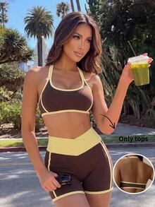 Sunnyshic 2026 New High Elasticity Professional Fitness Comfortable Skin-Friendly Women's Sports Bra - Multicolor - View 9