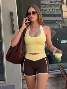 Sunnyshic 2026 New High Elasticity Professional Fitness Comfortable Skin-Friendly Women's Sports Shorts - Multicolor - View 2