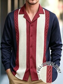 Airaco Áo khoác sơ mi nam phối màu patchwork - Nhiều màu - Xem 1