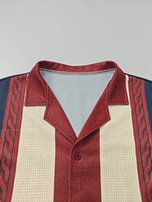 Airaco Áo khoác sơ mi nam phối màu patchwork - Nhiều màu - Xem 3