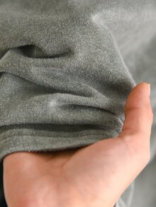 CosyJoli 大尺碼女款圓領花卉刺繡圖案休閒百搭日常穿著T恤 - 綠色 - 查看 7