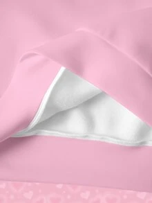 THE POWERPUFF GIRLS X SHEIN 女款卡通印花長袖休閒抽繩連帽衛衣 - 白色 - 查看 8