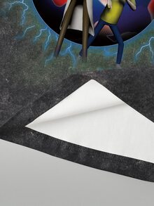 Rick and Morty X SHEIN تي شيرت رجالي بطبعة حروف وأشكال - أبيض - مشاهدة 6