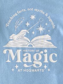 PrepCrw HARRY POTTER X SHEIN 男嬰 2010pcs 柔軟泡棉 西式純色 橘色 白色 酒紅色 嬰兒男童 圖案印花 短袖圓領連身衣 派對 夏季 - 彩色 - 查看 6
