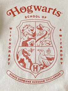 PrepCrw HARRY POTTER X SHEIN 男嬰 2010pcs 柔軟泡棉 西式純色 橘色 白色 酒紅色 嬰兒男童 圖案印花 短袖圓領連身衣 派對 夏季 - 彩色 - 查看 5