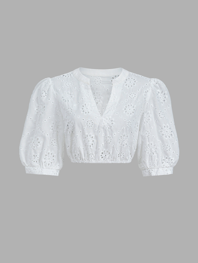 Fairmaia Blusa de mujer con bordado tradicional alemán, fruncido y patchwork
