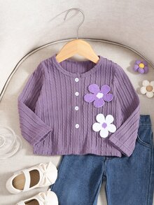Baby Girls Jackets - Purple - View 3