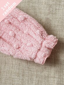 秋冬女嬰居家服韓系甜美風雙面絨毛家居服套裝荷葉邊長袖長褲睡衣淺藍深藍 - 彩色 - 查看 3