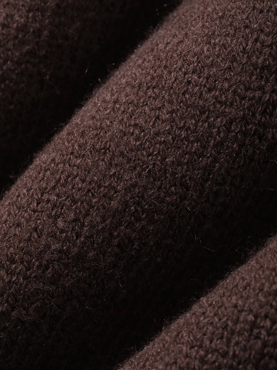 Women's Fitted Hooded Long Sleeve Dark Brown Cable Knit Zip-Up Cardigan With Fur Collar Fall