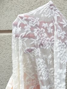 MaterniWear 優雅素色提花修身孕婦洋裝 秋季 - 杏色 - 查看 10