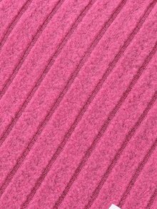 SHEIN Genkimix Kids Young Girl Round Neckline Pullover Solid Color Top With Elastic Waist Flared Pants Two Piece Set - Hot Pink - View 6