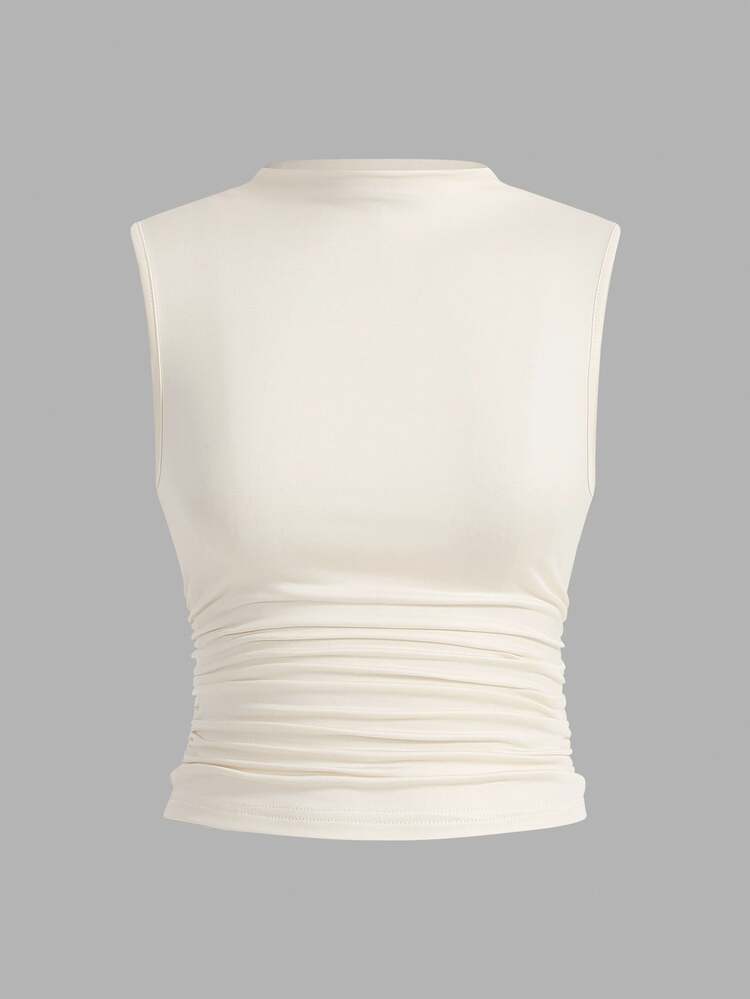 Siren Gaze 3pcs Pleated Sleeveless Blouse Tops Summer Casual - Multicolor - View 4