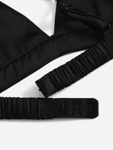 SHEIN Privé Top Cami Y2k Sólido Sin Espalda - Negro - Ver 6