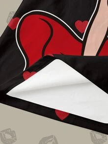 Betty Boop x SHEIN 大尺碼女款字母卡通印花休閒街頭風日常短袖T恤，適合外出聚會，黑色夏季款 - 白色 - 查看 6