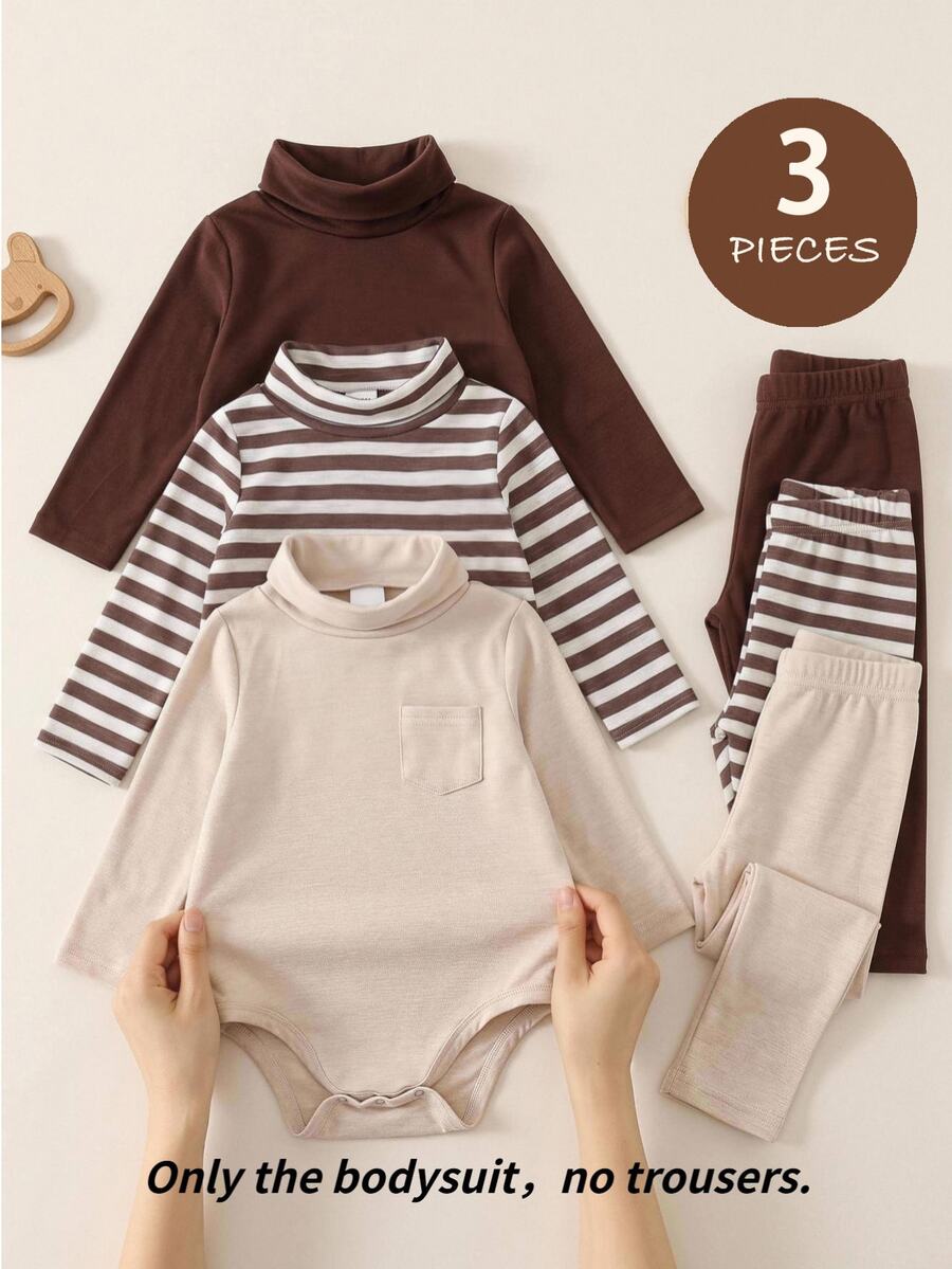 LMoss Kids 3PCS Baby Boys Bodysuits - Multicolor - View 1