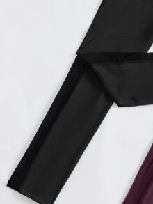 SHEIN Velisys 2PCS Women Sports Leggings - Black - View 7