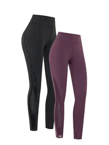 SHEIN Velisys 2PCS Women Sports Leggings - Black - View 8