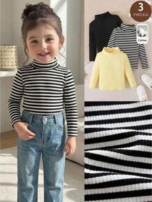 Cozy Pixies 3PCS Baby Girls Tops - Multicolor - View 1
