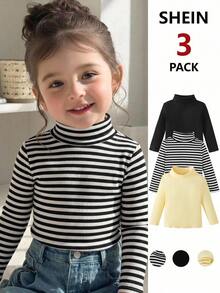 Cozy Pixies 3PCS Baby Girls Tops - Multicolor - View 7