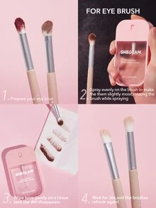 SHEGLAM Quick Refresh 刷具快速清潔噴霧 32Ml 品牌美妝化妝品 適合女士與女孩 - 粉色 - 查看 5