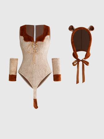 Anime 3pcs Sexy Deer Costume For Women Halloween Role Play