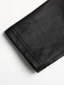 SHEIN Jaket Olahraga Anak Perempuan Remaja Musim Semi Musim Panas Musim Gugur Musim Dingin Semua Musim Olahraga Perlindungan Matahari Resleting Pas Badan untuk Lari, Gym, Yoga, Pas Badan - Hitam - View 8