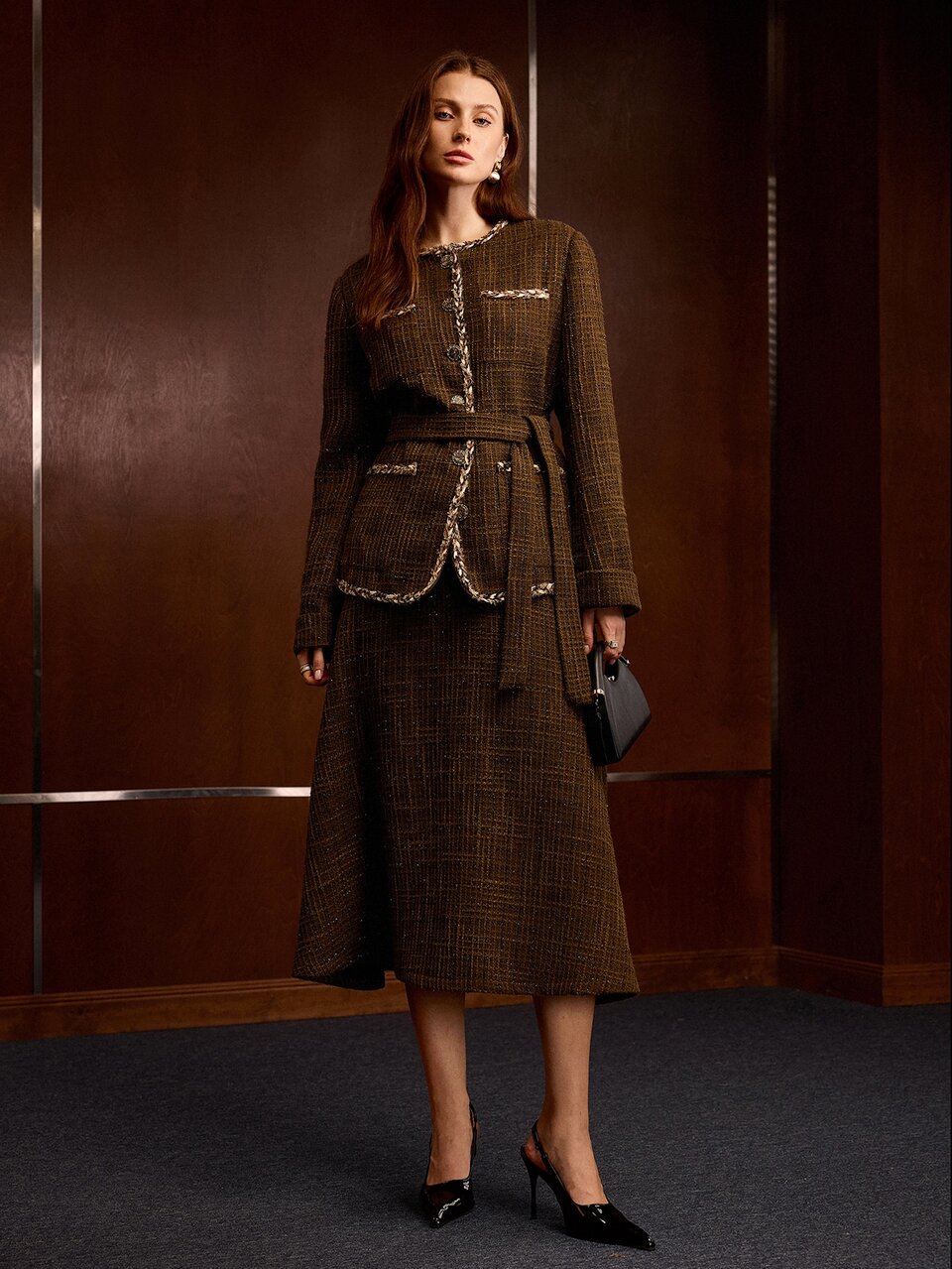 MOTF TEXTURED A LINE SKIRT
