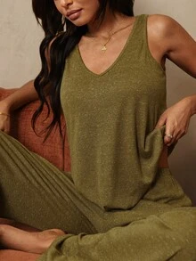 HautHeat Women Lounge Sets - Army Green - View 5