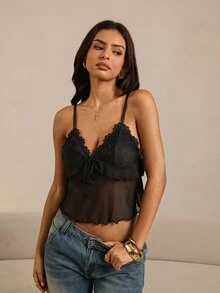 HautHeat Women Sleep Tops - Hitam - View 3