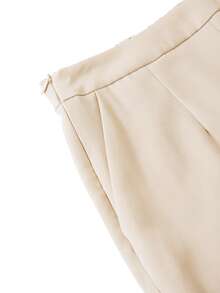 SHEIN Clasi Elegant Jacquard Star & Shell Asymmetrical Button Vest And Pants - Multicolor - View 6