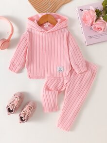 Baby Girls T-Shirt Co-Ords - Pink - View 1