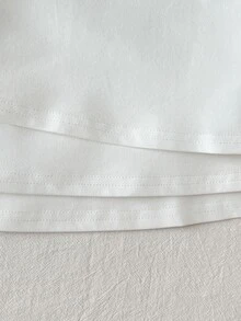 SHEIN 女童春夏細肩帶背心上衣與短褲套裝 3件組 素色/多色 Seasons - 紫色 - 查看 4