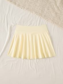 Swim Vcay Women's Solid Color Casual Beach Vacation Swimwear Bottom With Pockets - Beige - View 5