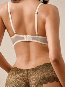 Hourtrue 6pcs/Pack Women's Sexy Lace Patchwork Seamless Hipster Panties, Soft Comfortable Breathable, Suitable For Yoga, Sports And Daily Wear, All Day Comfort - Multicolor - View 3