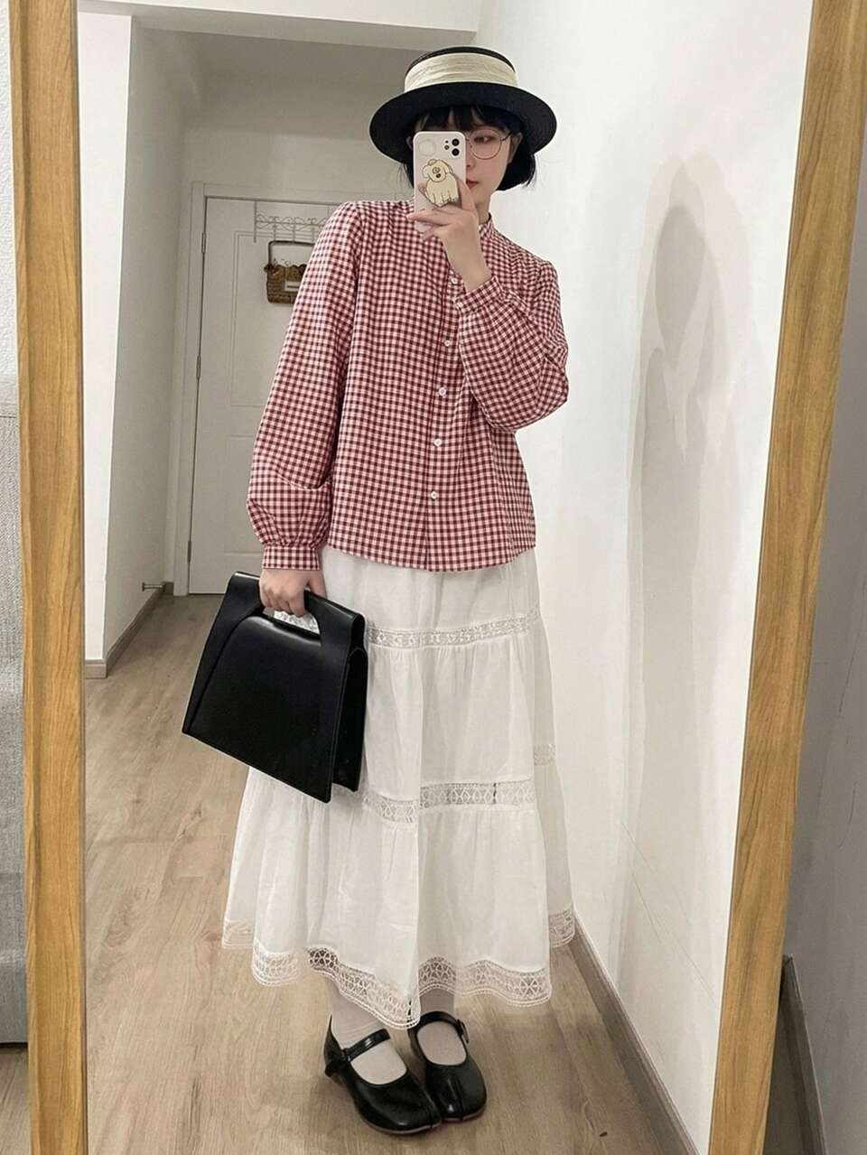 Women's Plaid Long Sleeve Single-Breasted Casual Commuter Shirt Graphic Tees