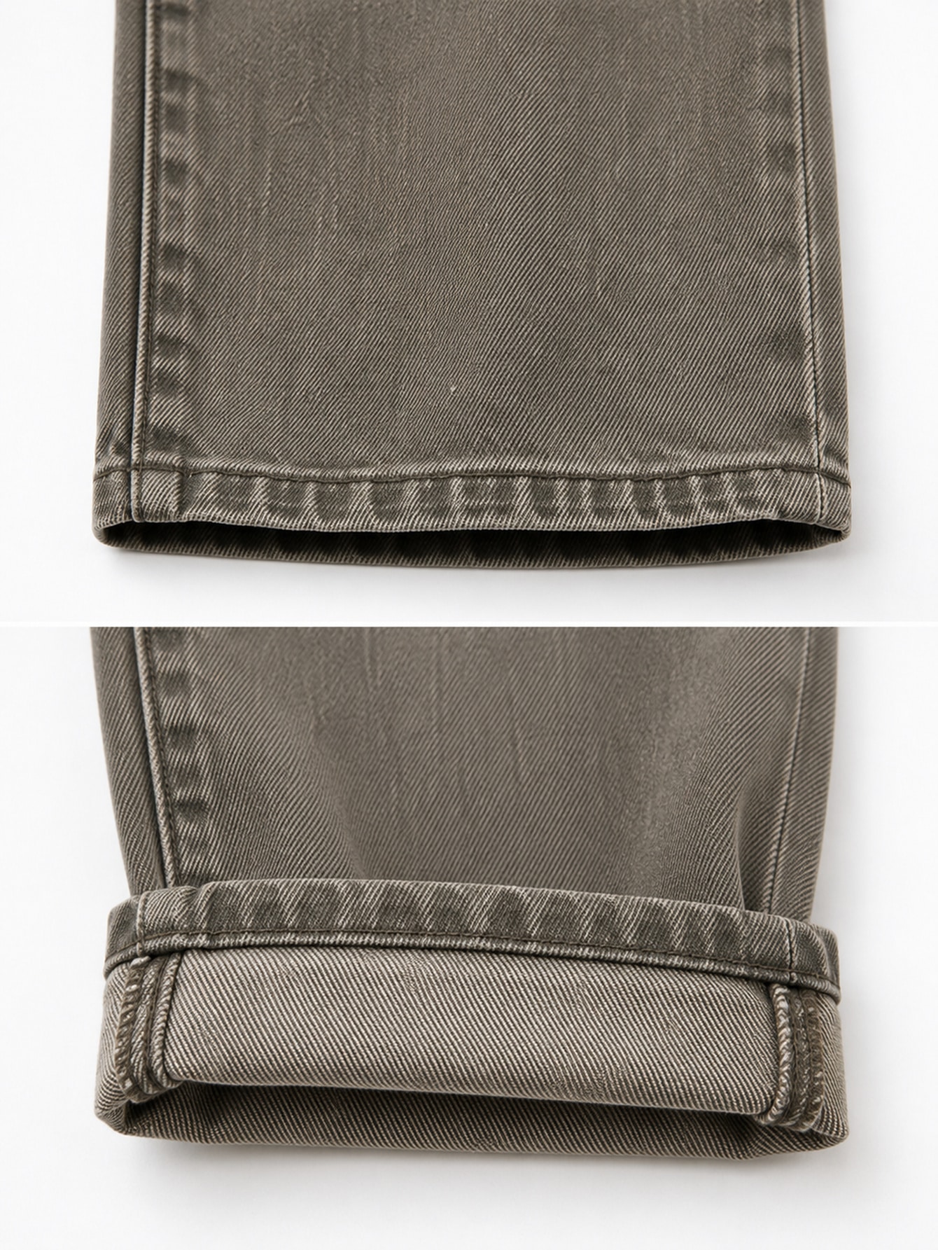 Vintage Wash Denim Wide Leg Retro Jeans, view 6