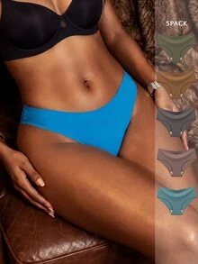 Bare Chapter Women's Comfortable Adhesive Triangle Panties 5-Piece Set - Multicolor - View 3