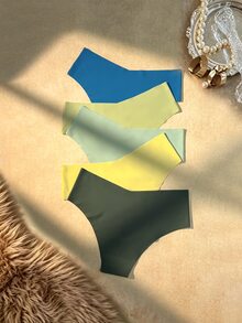 Bare Chapter Women's Comfortable Adhesive Triangle Panties 5-Piece Set - Multicolor - View 2