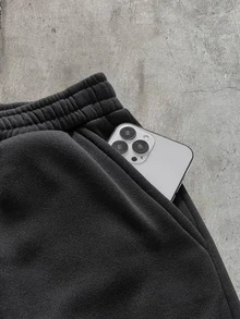 AXEPEAK Men's Airplane Buckle Hooded Sweatshirt And Sweatpants Casual Daily Set - Black - View 10