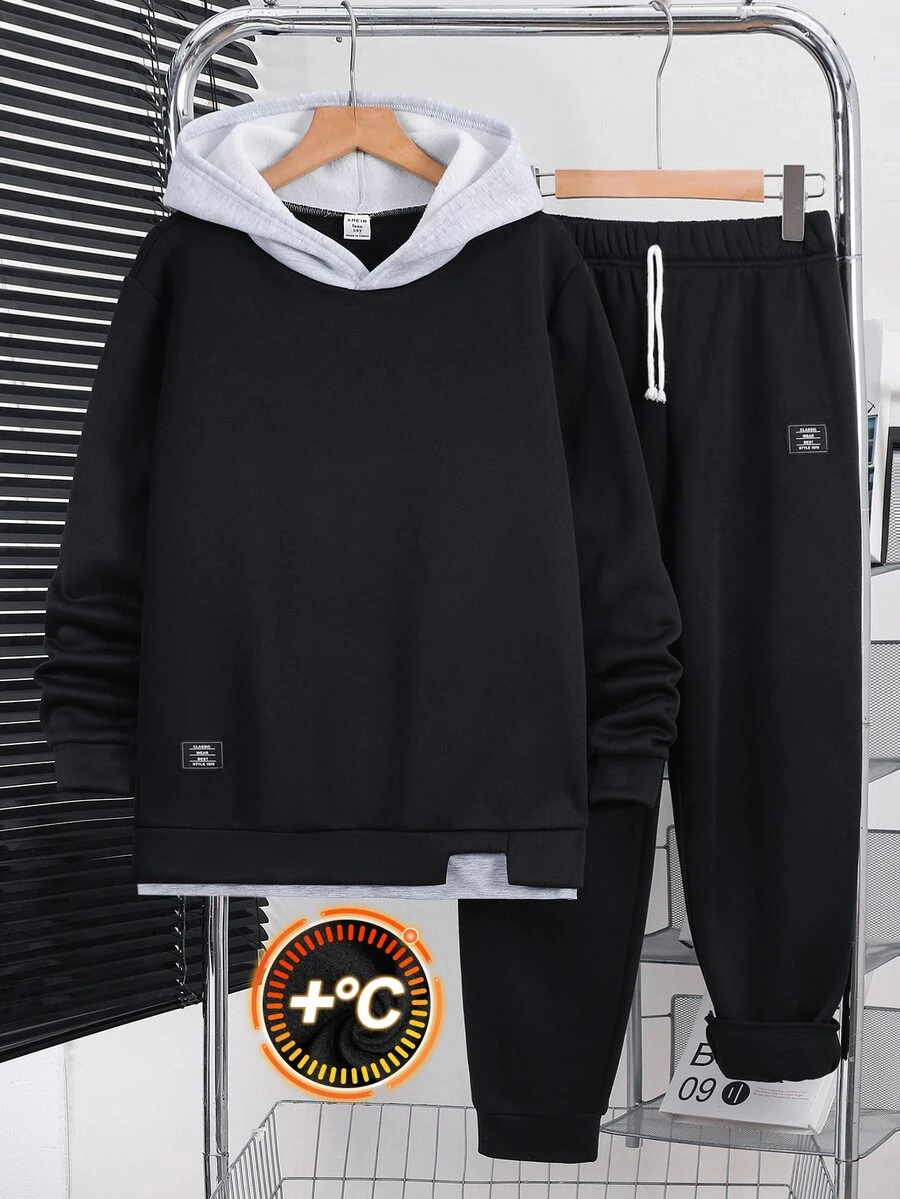 SHEIN 青少年男孩連帽衫與運動衫套裝